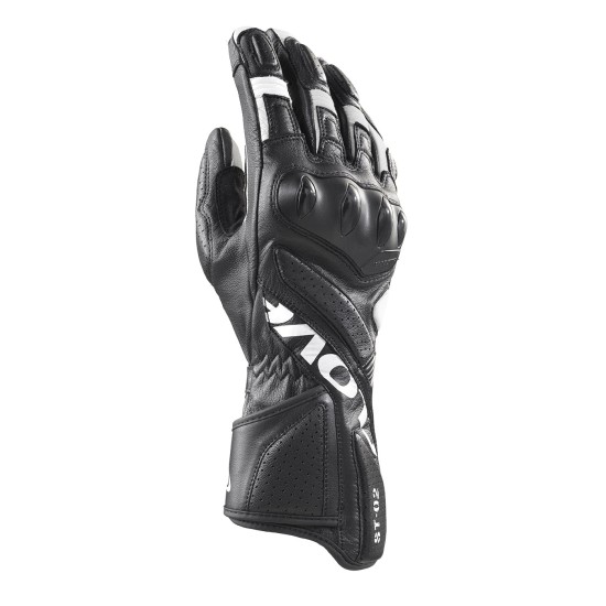 Guantes moto racing CLOVER ST02 Negro-Blanco - Ropamotorista.com - Distribuidor Oficial Clover en España y Portugal