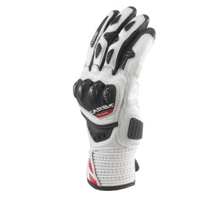 Guantes moto racing CLOVER RSC-3 Blanco-Rojo - Ropamotorista.com Guantes moto racing CLOVER RSC-3 Blanco-Rojo