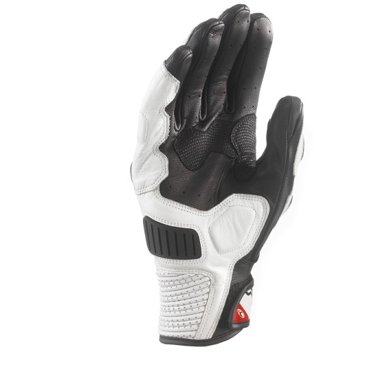 Guantes moto racing CLOVER RSC-3 Blanco-Rojo - Ropamotorista.com Guantes moto racing CLOVER RSC-3 Blanco-Rojo