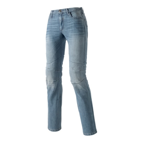 Pantalones moto jeans CLOVER SYS Azul claro