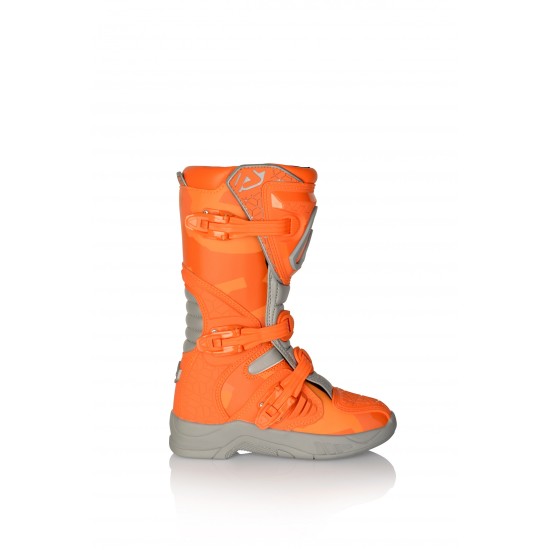 Botas infantiles ACERBIS X-Team Kids Naranja-Gris - Ropamotorista.com - Distribuidor Oficial Acerbis en España y Portugal