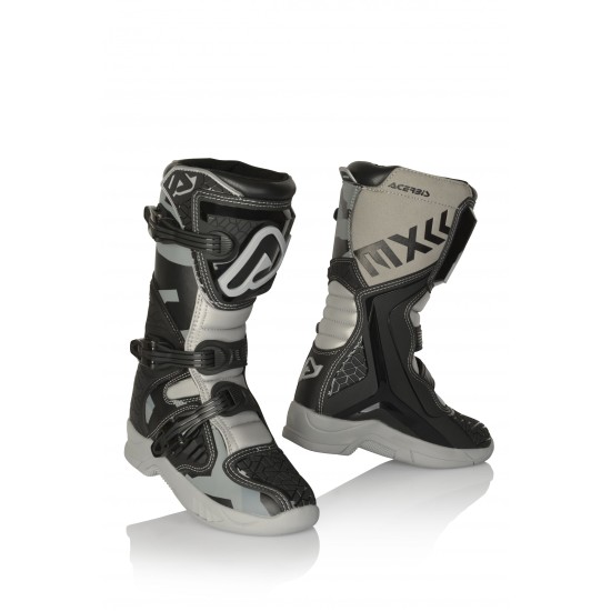 Botas infantiles ACERBIS X-Team Kids Negro-Gris - Ropamotorista.com - Distribuidor Oficial Acerbis en España y Portugal