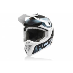 Casco ACERBIS Linear White Light Blue