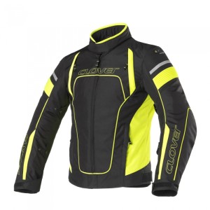 Chaqueta moto CLOVER Rainblade WP Negro-Amarilo - Ropamotorista.com Chaqueta moto CLOVER Rainblade WP Negro-Amarilo
