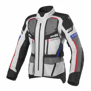 Chaqueta moto invierno/verano CLOVER Dakar 2 Airbag Gris-Azul-Rojo - Ropamotorista.com - Distribuidor Oficial Clover en España y Portugal