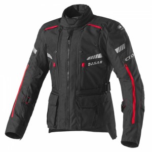 Chaqueta moto invierno/verano CLOVER Dakar 2 Airbag Negro-Rojo - Ropamotorista.com - Distribuidor Oficial Clover en España y Portugal