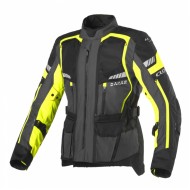 Chaqueta moto invierno/verano CLOVER Dakar 2 Airbag Gris-Amarillo-Negro