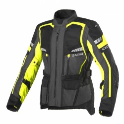 Chaqueta moto invierno/verano CLOVER Dakar 2 Airbag Gris-Amarillo-Negro