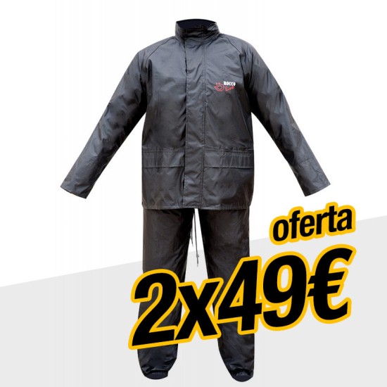 2x Traje moto lluvia 2 piezas ROCCOLINE - Ropamotorista.com 2x Traje moto lluvia 2 piezas ROCCOLINE