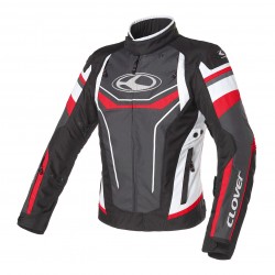 Chaqueta moto CLOVER Airblade 4 Red Dark Gray White Black