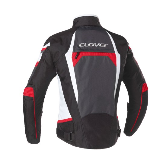 Chaqueta moto CLOVER Airblade 4 Red Dark Gray White Black - Mujer - Ropamotorista.com - Distribuidor Oficial Clover en España y Portugal