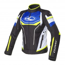 Chaqueta moto CLOVER Airblade 4 Blue Yellow White Black - Mujer