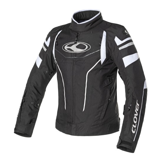 Chaqueta moto CLOVER Airblade 4 White Black - Ropamotorista.com - Distribuidor Oficial Clover en España y Portugal