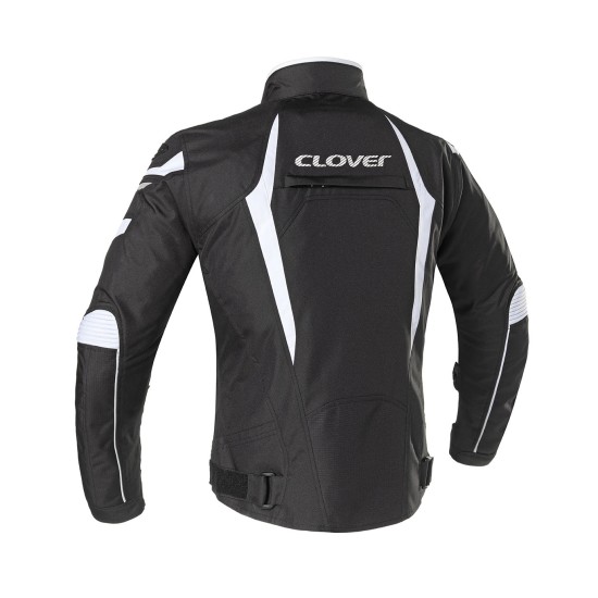 Chaqueta moto CLOVER Airblade 4 White Black - Ropamotorista.com - Distribuidor Oficial Clover en España y Portugal