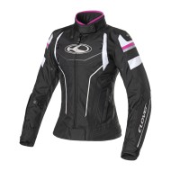 Chaqueta moto CLOVER Airblade 4 White Fucsia Black - Mujer