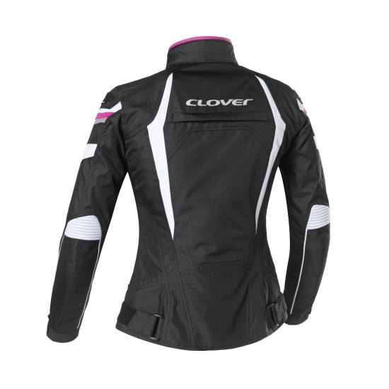 Chaqueta moto CLOVER Airblade 4 White Fucsia Black - Mujer - Ropamotorista.com - Distribuidor Oficial Clover en España y Portugal