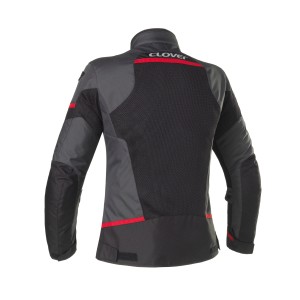 Chaqueta moto CLOVER Airjet 5 Dark Gray Red Black - Ropamotorista.com - Distribuidor Oficial Clover en España y Portugal