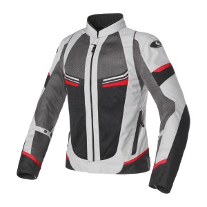 Chaqueta moto CLOVER Airjet 5 Red Gray Black - Mujer - Ropamotorista.com - Distribuidor Oficial Clover en España y Portugal