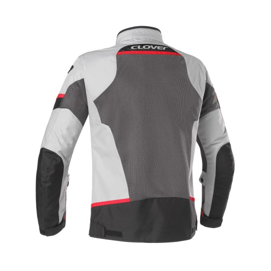 Chaqueta moto CLOVER Airjet 5 Red Gray Black - Mujer - Ropamotorista.com - Distribuidor Oficial Clover en España y Portugal