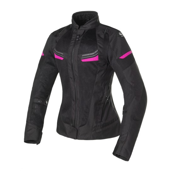 Chaqueta moto CLOVER Airjet 5 Black Fucsia - Mujer - Ropamotorista.com - Distribuidor Oficial Clover en España y Portugal