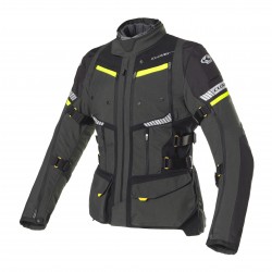 Chaqueta moto CLOVER GTS-4 WP AIRBAG Dark Gray Yellow Black