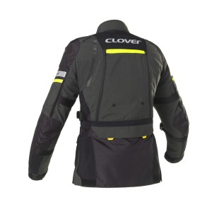 Chaqueta moto CLOVER GTS-4 WP AIRBAG Dark Gray Yellow Black - Ropamotorista.com - Distribuidor Oficial Clover en España y Portugal