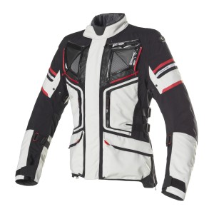 Chaqueta moto CLOVER Laminator 2 WP Gray Red Black - Ropamotorista.com - Distribuidor Oficial Clover en España y Portugal