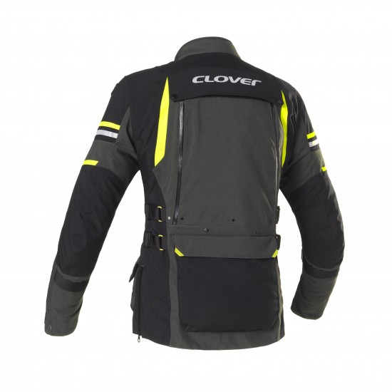 Chaqueta moto CLOVER Laminator 2 WP Dark Gray Yellow Black Mujer - Ropamotorista.com - Distribuidor Oficial Clover en España y Portugal