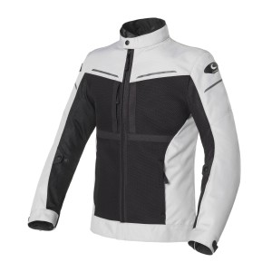 Chaqueta moto CLOVER Netstyle 2 Light Grey Black - Mujer - Ropamotorista.com - Distribuidor Oficial Clover en España y Portugal