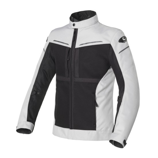 Chaqueta moto CLOVER Netstyle 2 Light Gray Black - Ropamotorista.com - Distribuidor Oficial Clover en España y Portugal