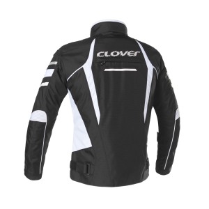 Chaqueta moto CLOVER Rainblade 2 WP Black White - Ropamotorista.com - Distribuidor Oficial Clover en España y Portugal