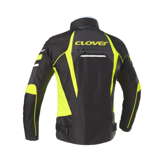 Chaqueta moto CLOVER Rainblade 2 WP Dark Gray Yellow Black - Mujer - Ropamotorista.com - Distribuidor Oficial Clover en España y Portugal