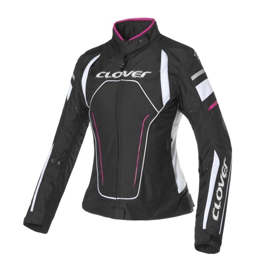 Chaqueta moto CLOVER Rainblade 2 WP White Fucsia Black - Mujer - Ropamotorista.com - Distribuidor Oficial Clover en España y Portugal