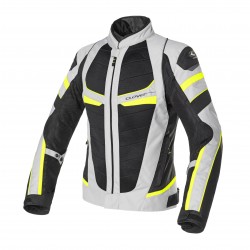 Chaqueta moto CLOVER RainJet 2 WP Yellow Gray Black - Mujer