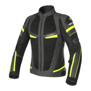 Chaqueta moto CLOVER RainJet 2 WP Dark Gray Yellow Black - Ropamotorista.com - Distribuidor Oficial Clover en España y Portugal