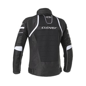 Chaqueta moto CLOVER RainJet 2 WP Black White - Ropamotorista.com - Distribuidor Oficial Clover en España y Portugal