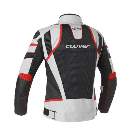 Chaqueta moto CLOVER RainJet 2 WP Red Gray Black - Ropamotorista.com - Distribuidor Oficial Clover en España y Portugal