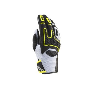 Guantes moto CLOVER GTS 3 White Yellow Black - Ropamotorista.com - Distribuidor Oficial Clover en España y Portugal