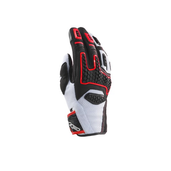 Guantes moto CLOVER GTS 3 White Red Black - Ropamotorista.com - Distribuidor Oficial Clover en España y Portugal