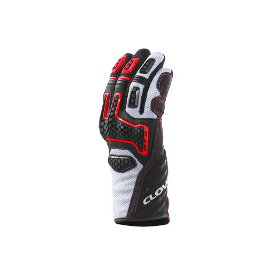 Guantes moto CLOVER GTS 3 White Red Black - Ropamotorista.com - Distribuidor Oficial Clover en España y Portugal