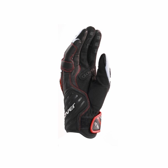 Guantes moto CLOVER GTS 3 White Red Black - Ropamotorista.com - Distribuidor Oficial Clover en España y Portugal