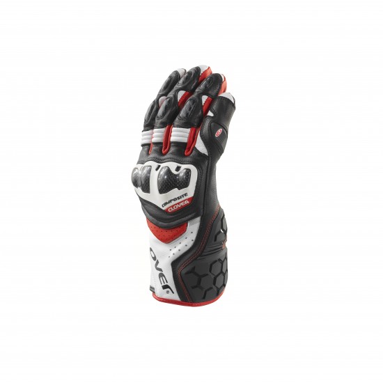 Guantes moto racing CLOVER RSC-4 White Red Black - Ropamotorista.com - Distribuidor Oficial Clover en España y Portugal