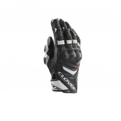 Guantes moto racing CLOVER RSC-4 Black White