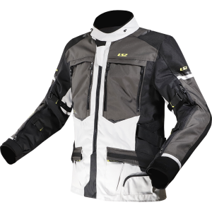 Chaqueta moto LS2 Norway Black Grey Light Grey Yellow - Ropamotorista.com - Distribuidor Oficial LS2 en España y Portugal