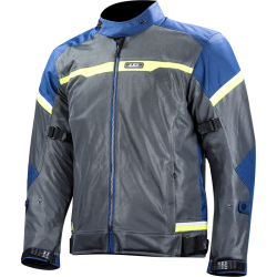 Chaqueta moto LS2 Riva Blue Dark Grey HV Yellow