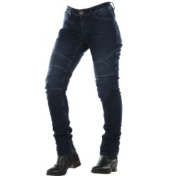 Pantalones moto jeans OVERLAP Imola CE Dark Blue - Mujer
