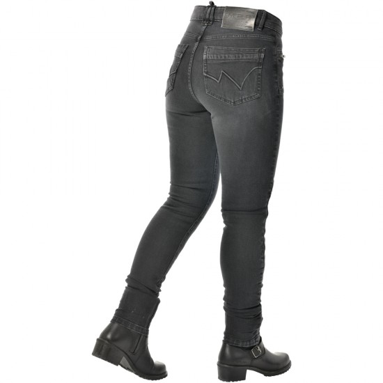 Pantalones moto jeans OVERLAP Kara Black Overdyed - Mujer - Ropamotorista.com - Distribuidor Oficial Overlap en España y Portugal