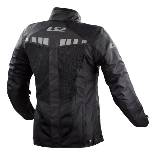 Chaqueta moto verano LS2 Predator Negro - Mujer - Ropamotorista.com - Distribuidor Oficial LS2 en España y Portugal