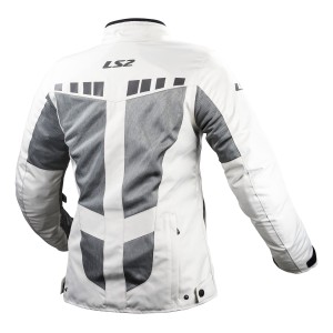 Chaqueta moto verano LS2 Predator Gris Claro - Mujer - Ropamotorista.com - Distribuidor Oficial LS2 en España y Portugal