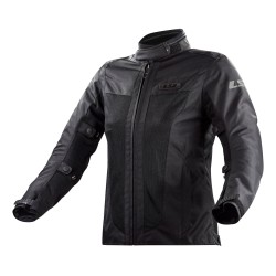 Chaqueta moto verano LS2 Predator Negro - Mujer